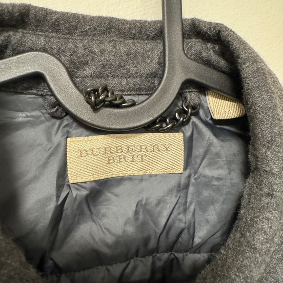 Burberry Gray Button Up Jacket - Picture 3 of 7